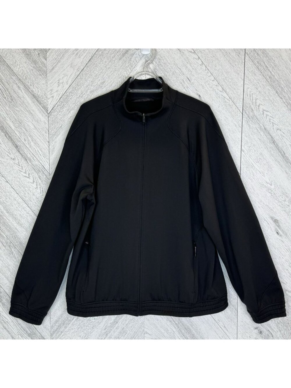 Lululemon Adapted State Thermal Track Jacket Solid Black Size 14 Full Zip